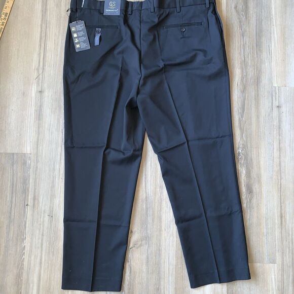 New NWT GS Gray Performance Flat Front Dress Pants Mens Plus Size 46x30 - Picture 11 of 13